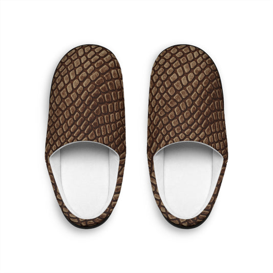 Mocha Crocodile Men's Indoor Slippers
