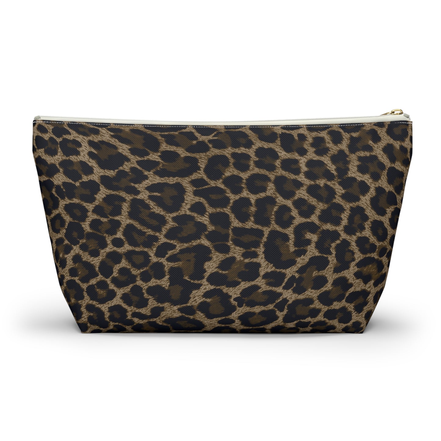 Dark Leopard Accessory Pouch w T-bottom