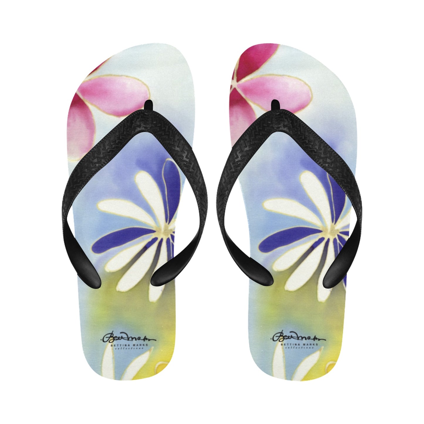 Sunrise Floral Flip Flops for Men/Women
