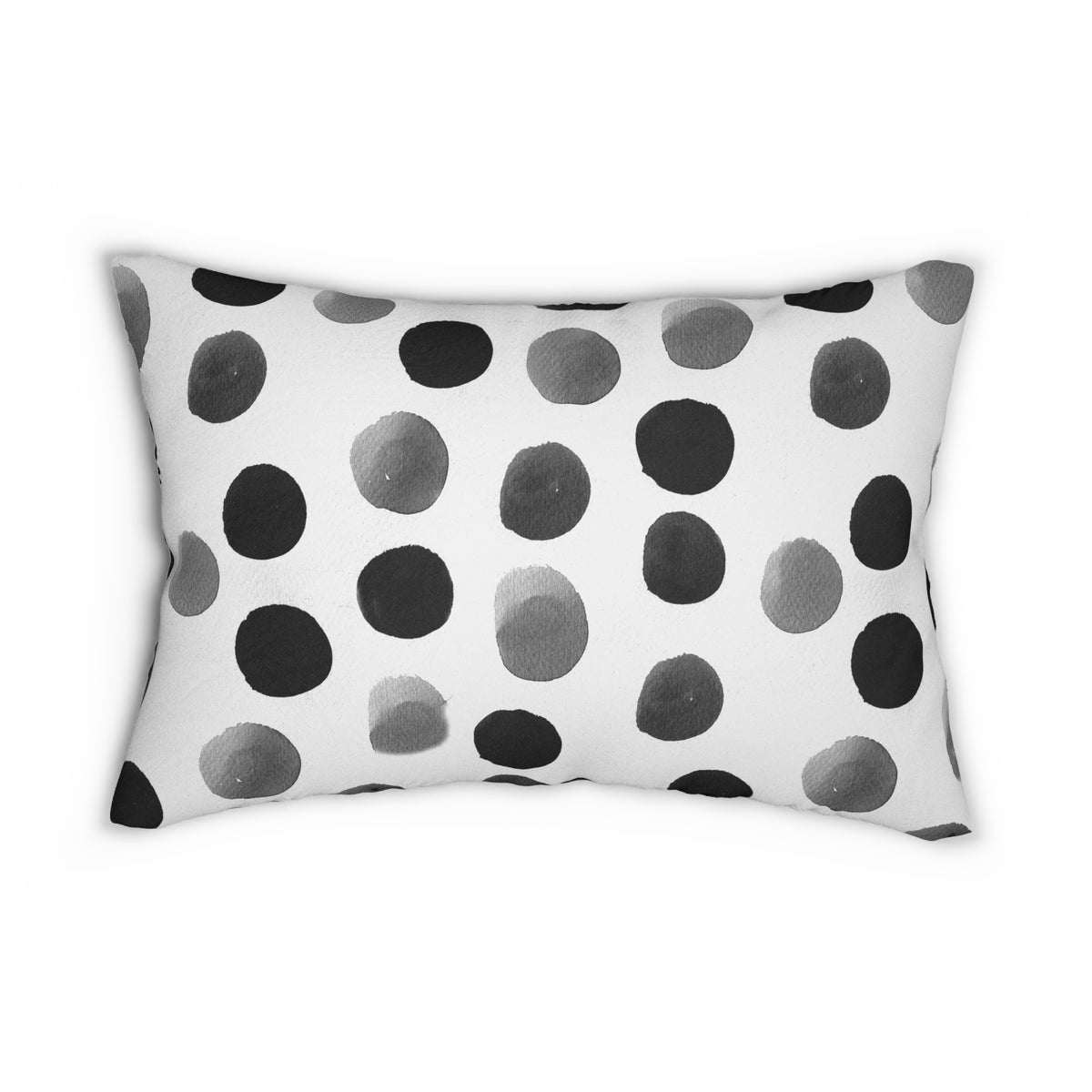 Charcoal Polka Dot Pillow