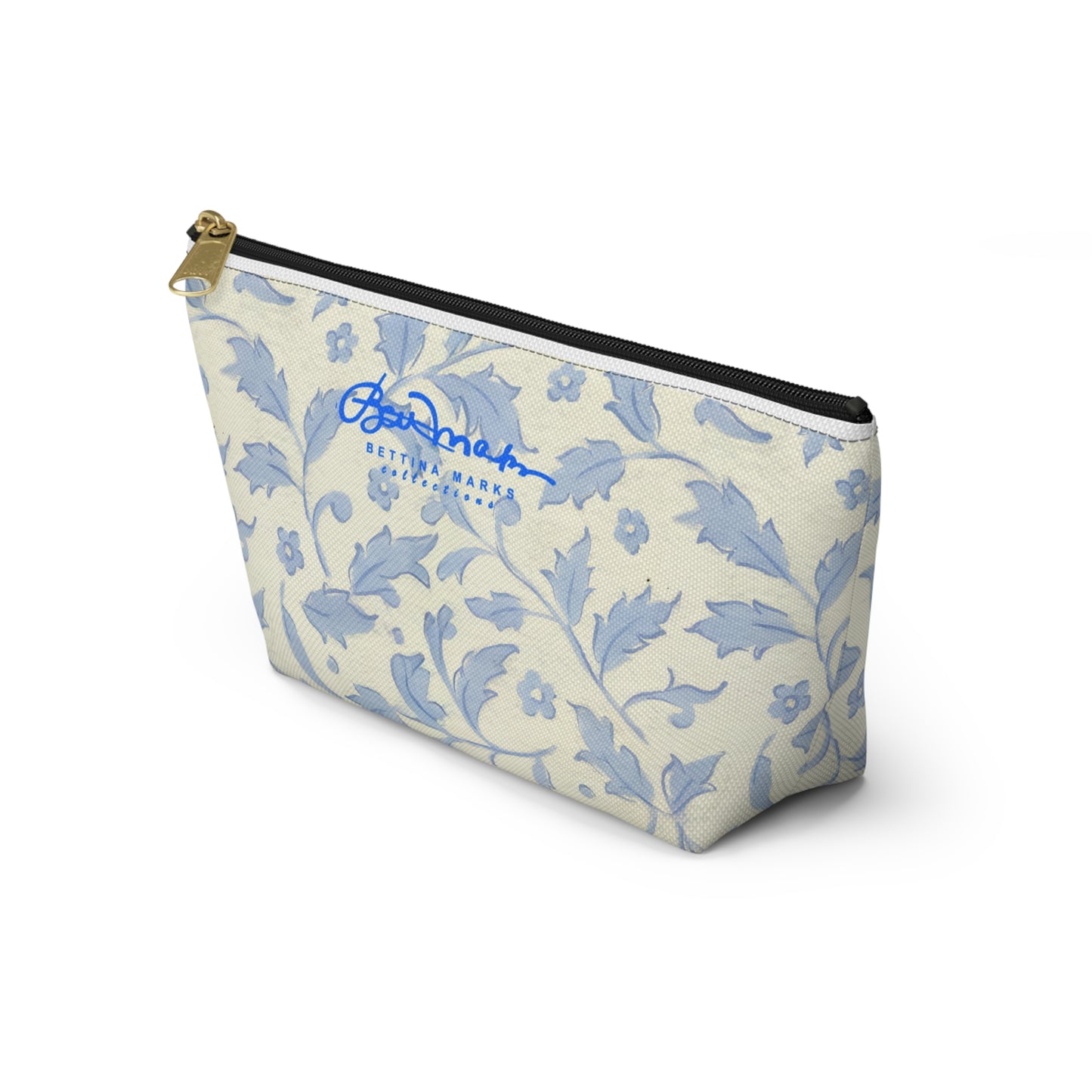 Chinoise Blue Floral Accessory Pouch