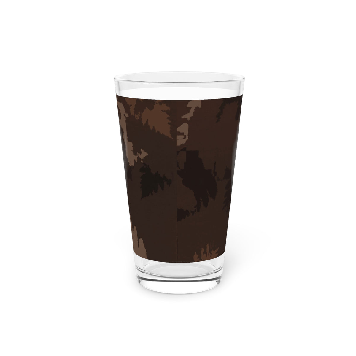 Dark Chocolate Abstract Forest Pint Glass