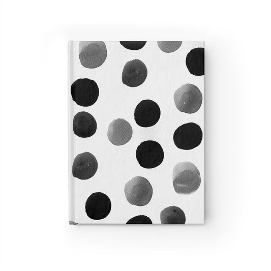 Charcoal Polka Dot Journal