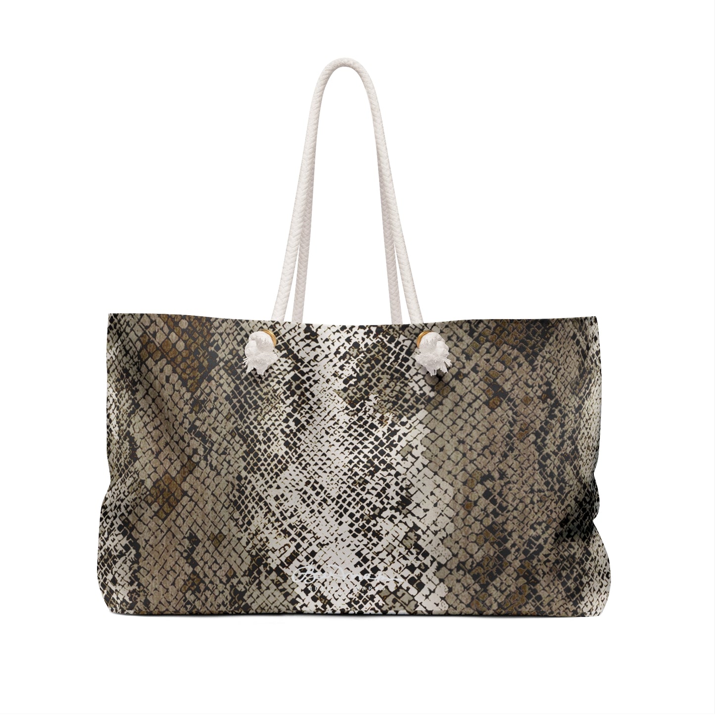 Deep Snake Skin Weekender Bag