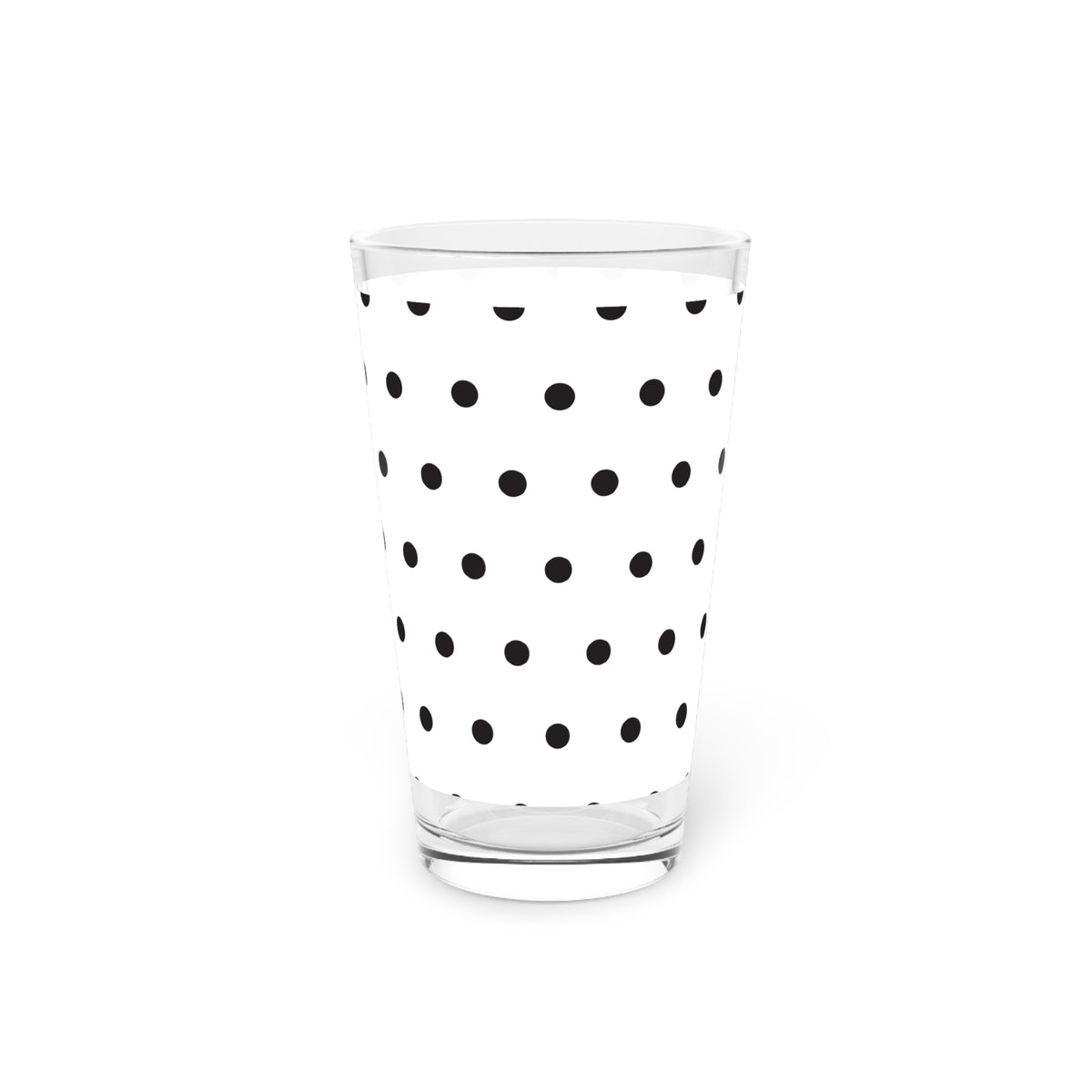Poppy Seed Polka Dot Pint Glass