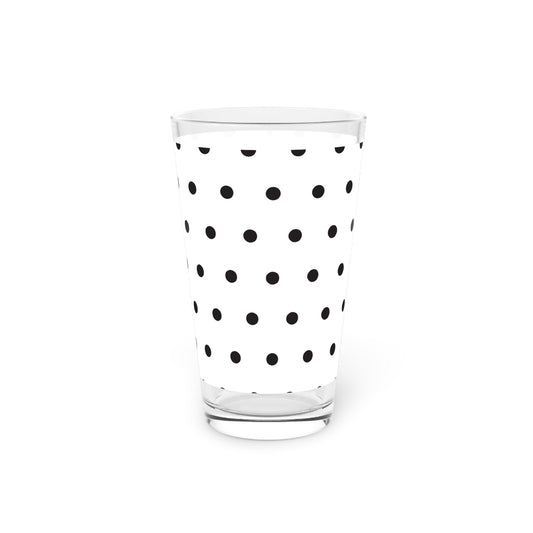 Poppy Seed Polka Dot Pint Glass
