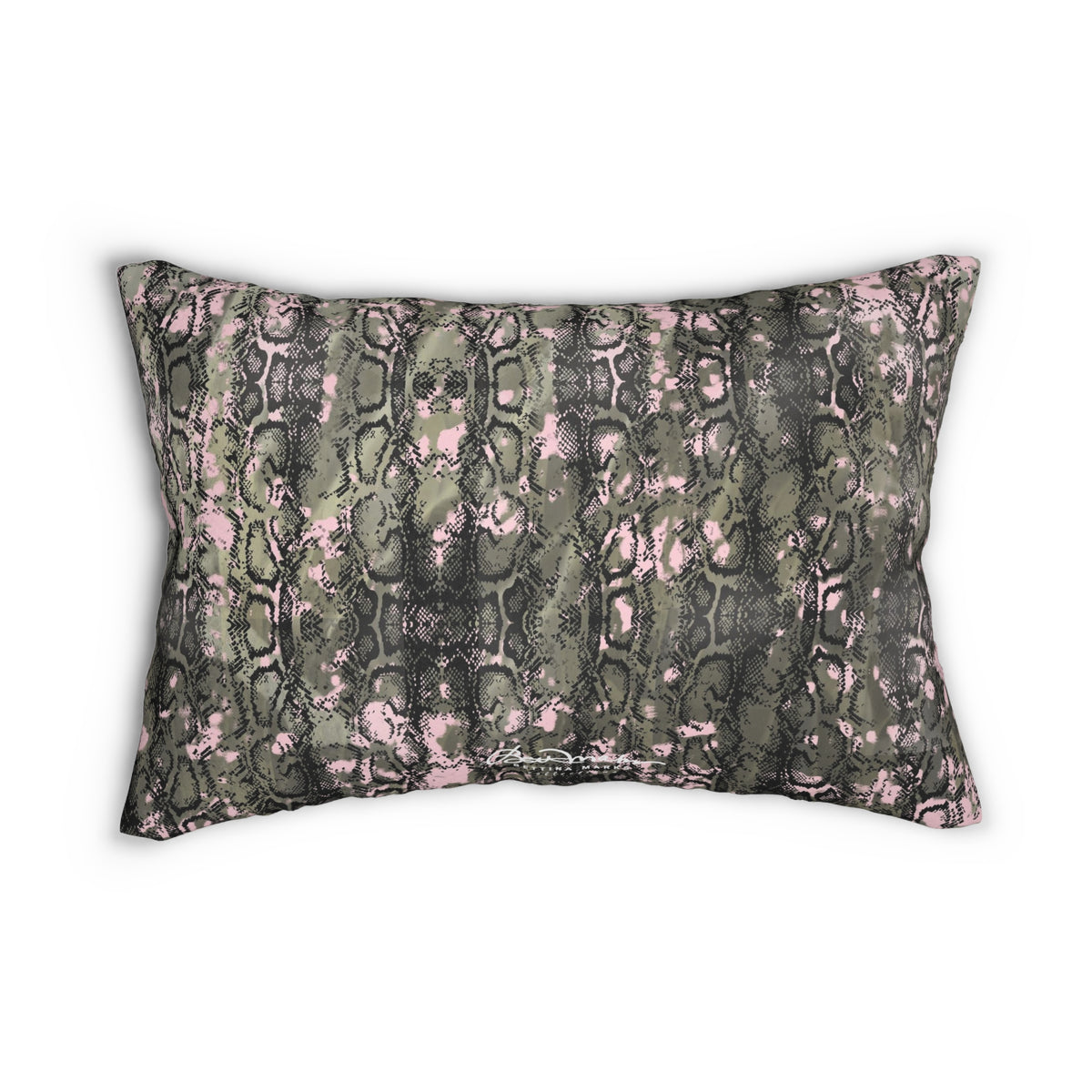 Pink Snake Skin Pillow
