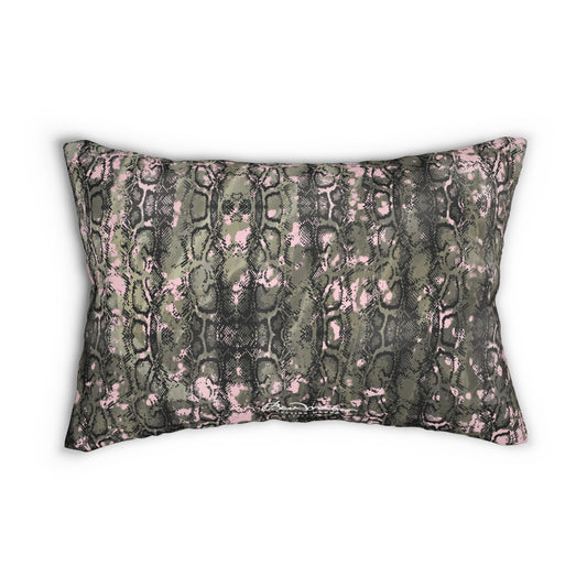 Pink Snake Skin Pillow