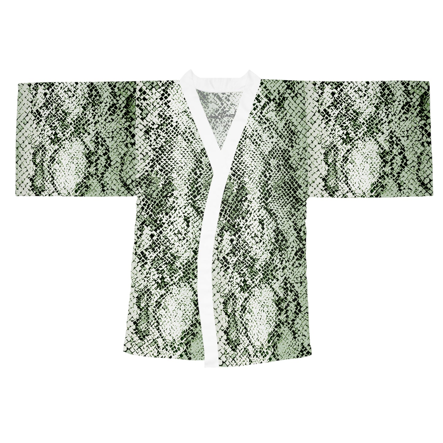 Sage Snake Skin Kimono Robe