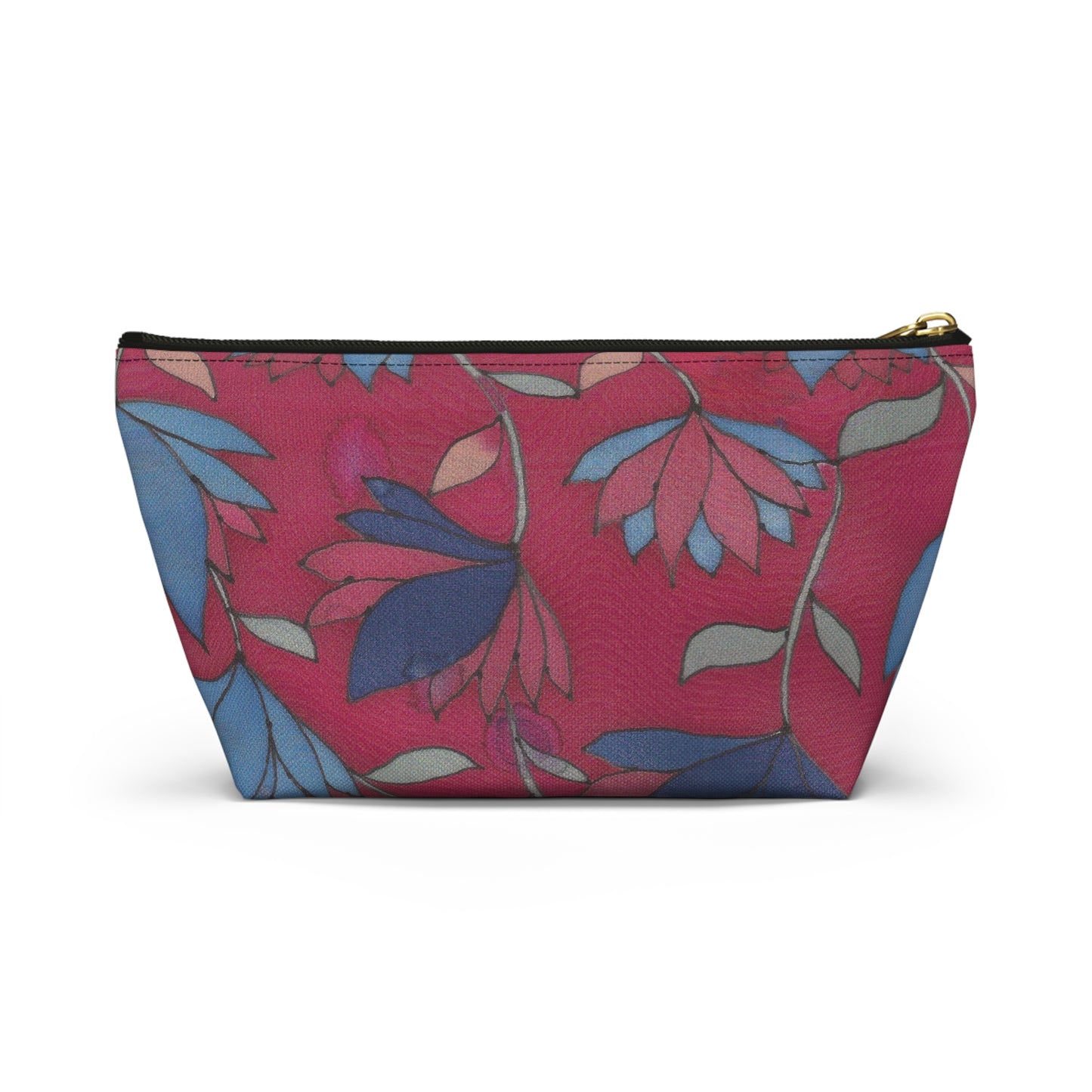 Lotus Flowers On Pink Accessory Pouch w T-bottom