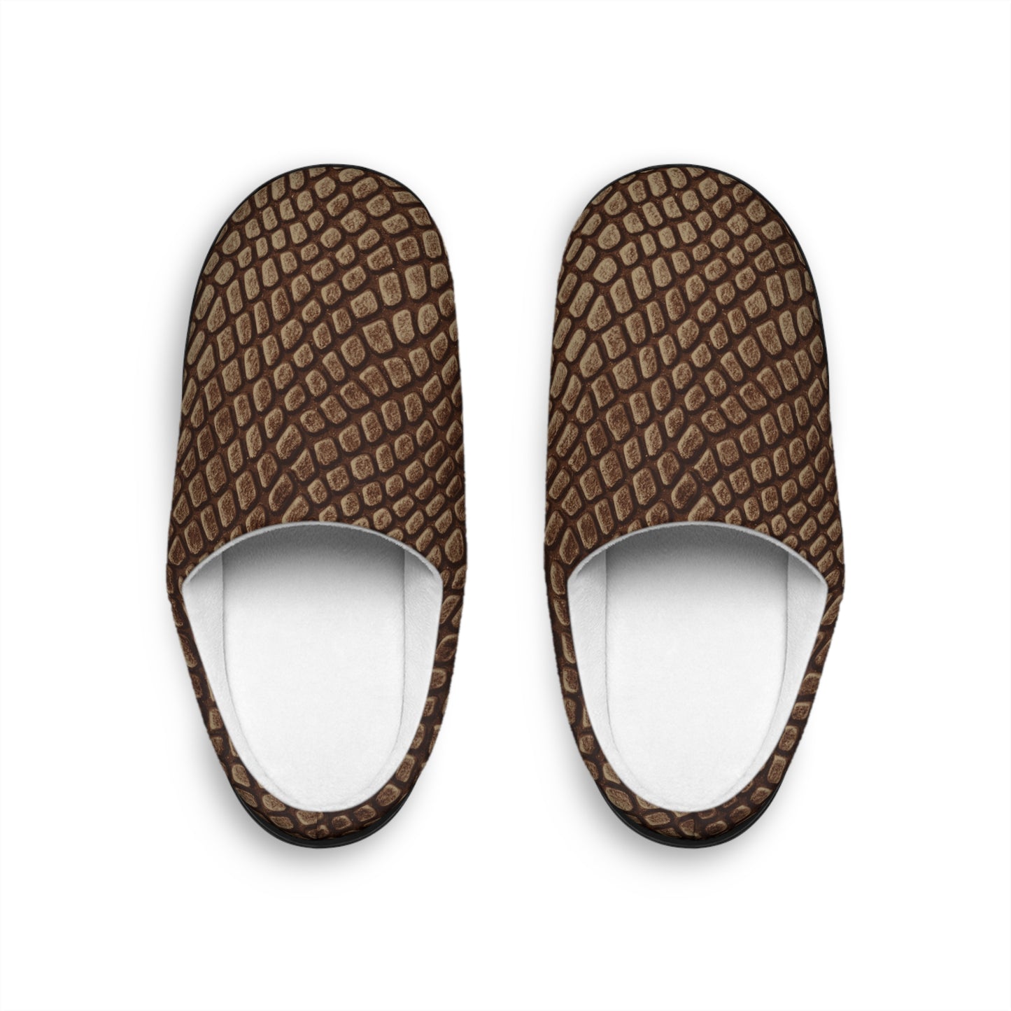Mocha Crocodile Women's Indoor Slippers