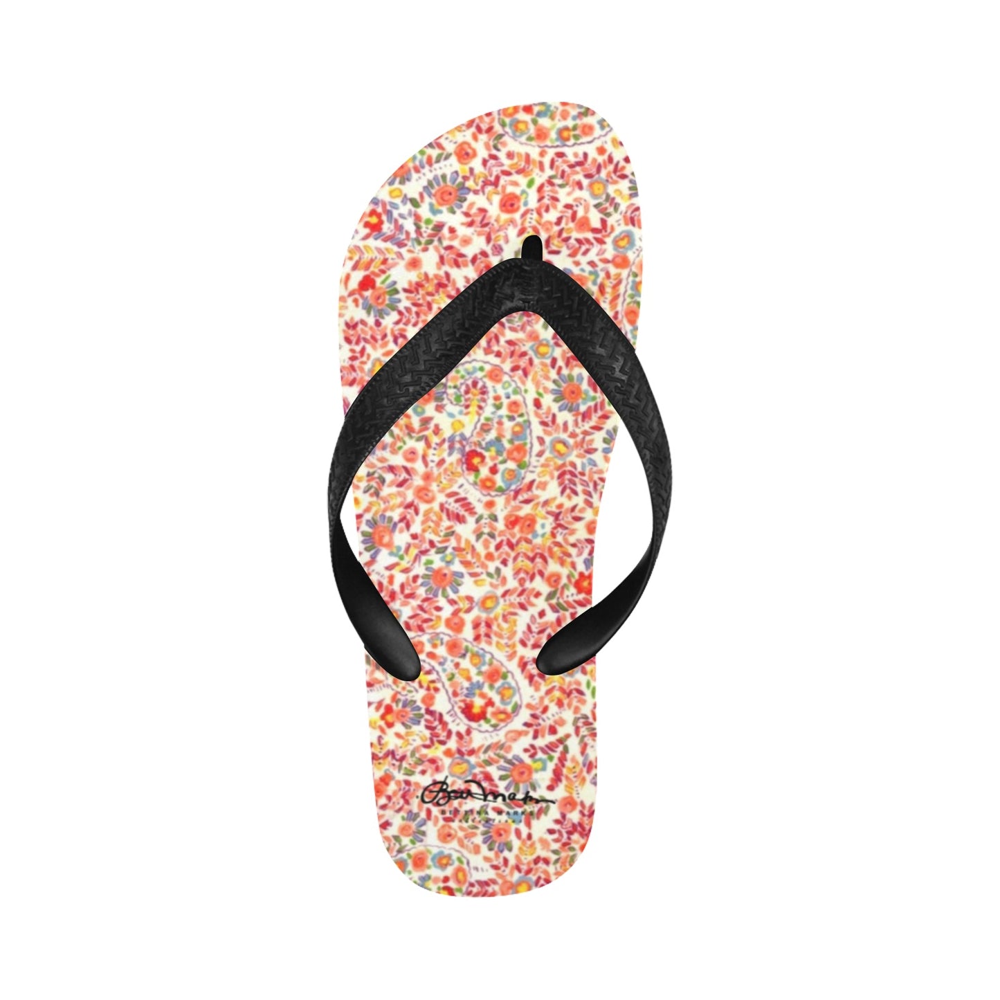 Retro Paisley Flip Flops for Men/Women