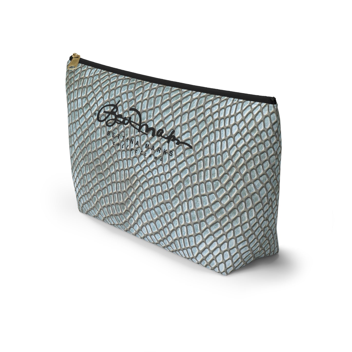 Faded Crocodile Accessory Pouch w T-bottom