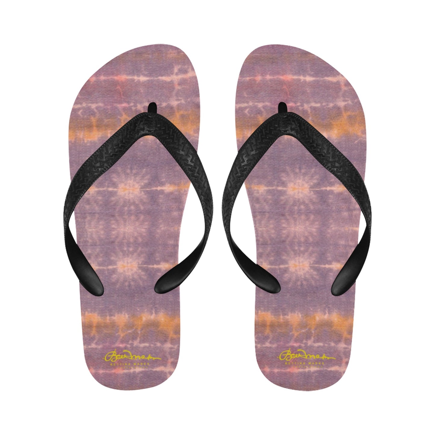 Purple Sunset Tie Dye Flip Flops for Men/Women