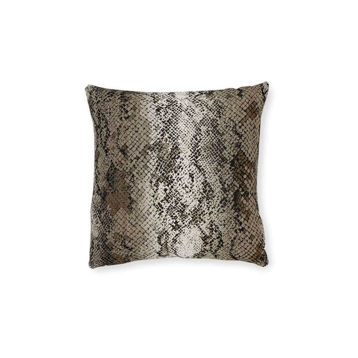 Deep Snake Skin Square Pillow