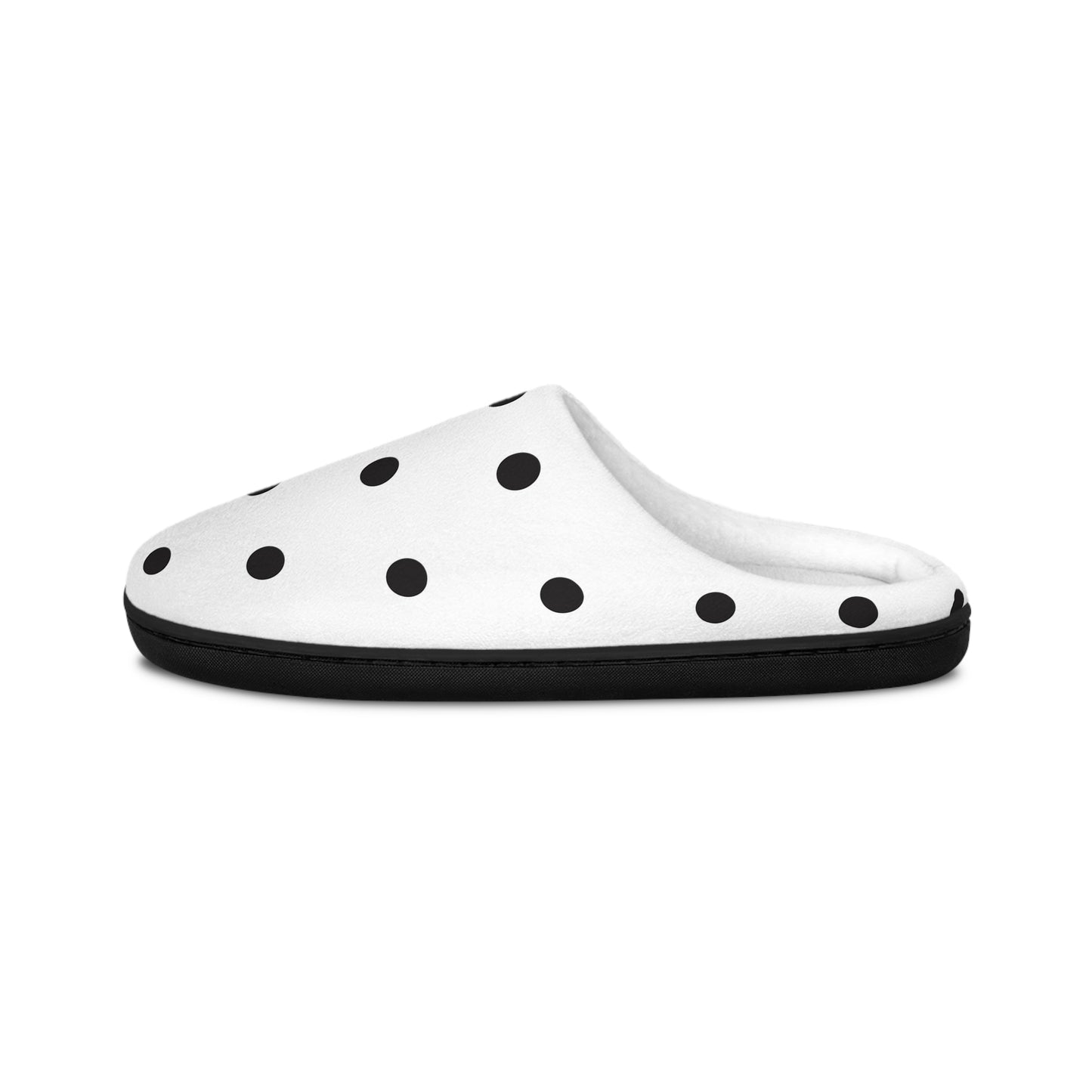 Poppy Seed Polka Dot Men's Indoor Slippers
