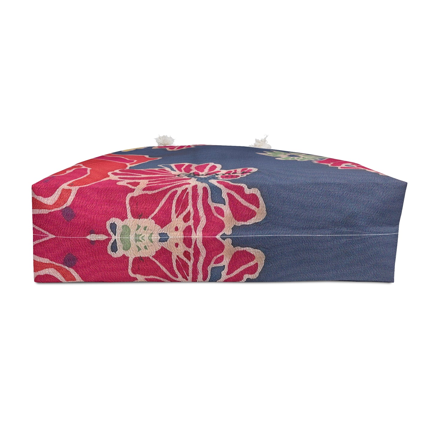 Floral Denim Weekender Bag