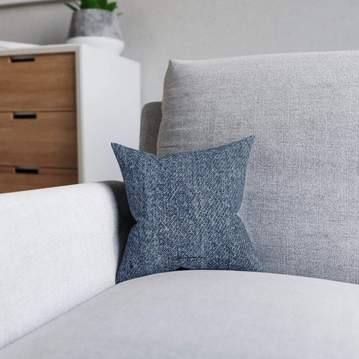 Denim Square Pillow