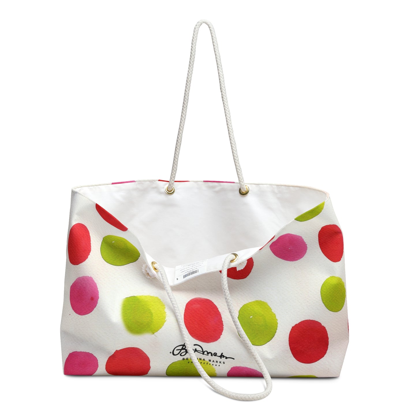 Water Color Polka Dots Weekender Bag