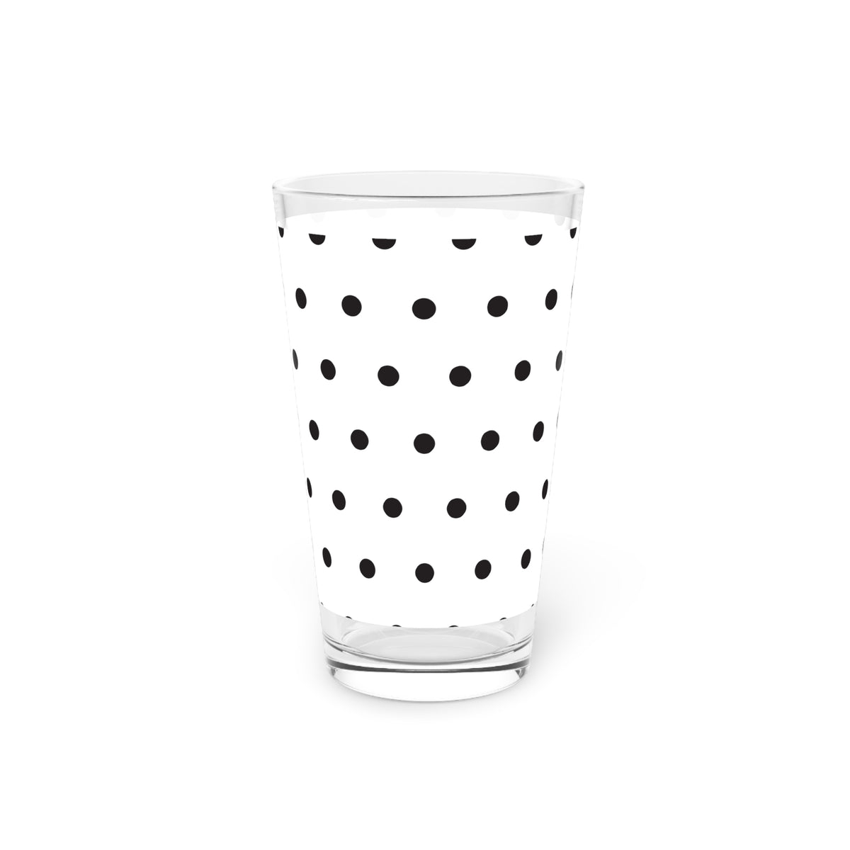 Poppy Seed Polka Dot Pint Glass