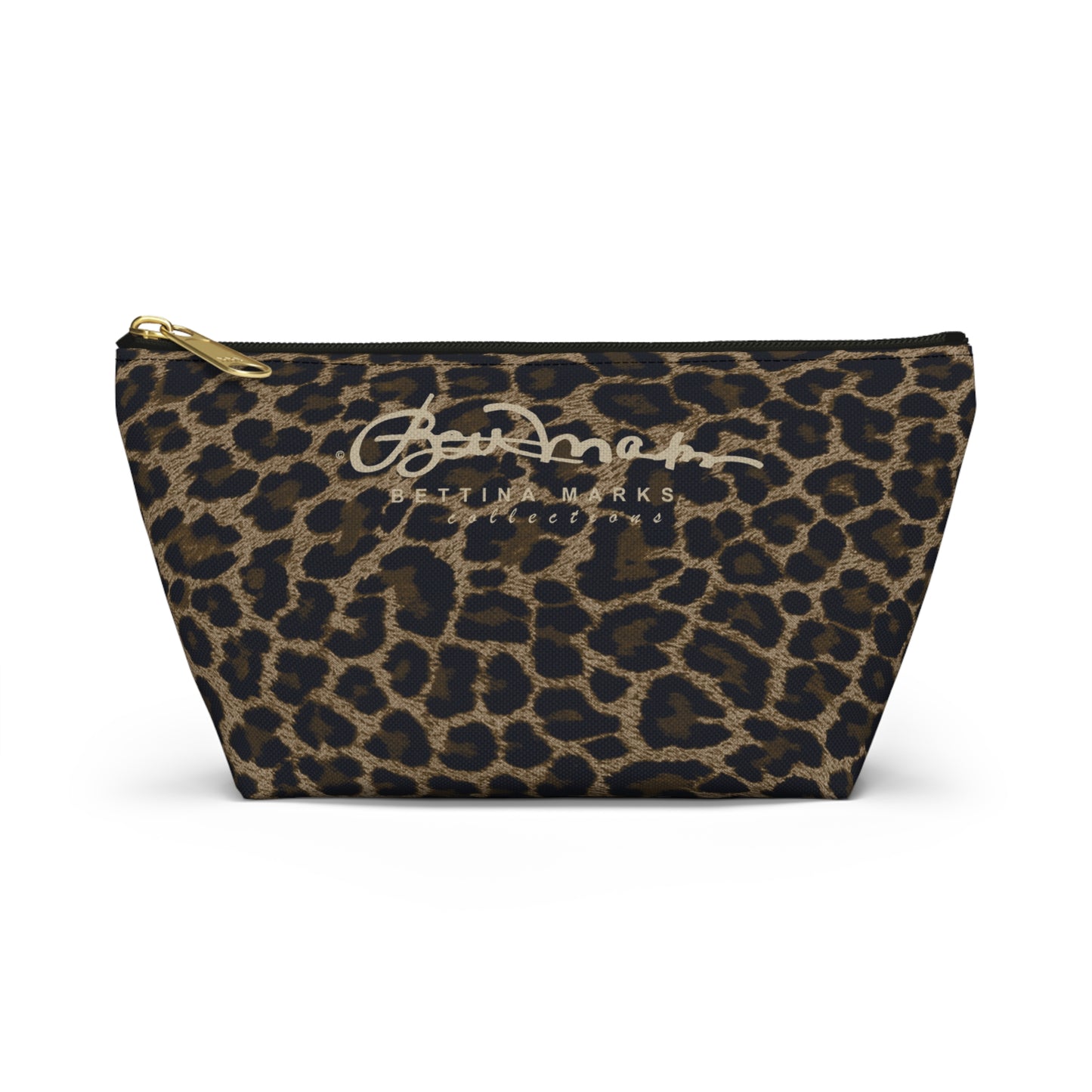 Dark Leopard Accessory Pouch w T-bottom