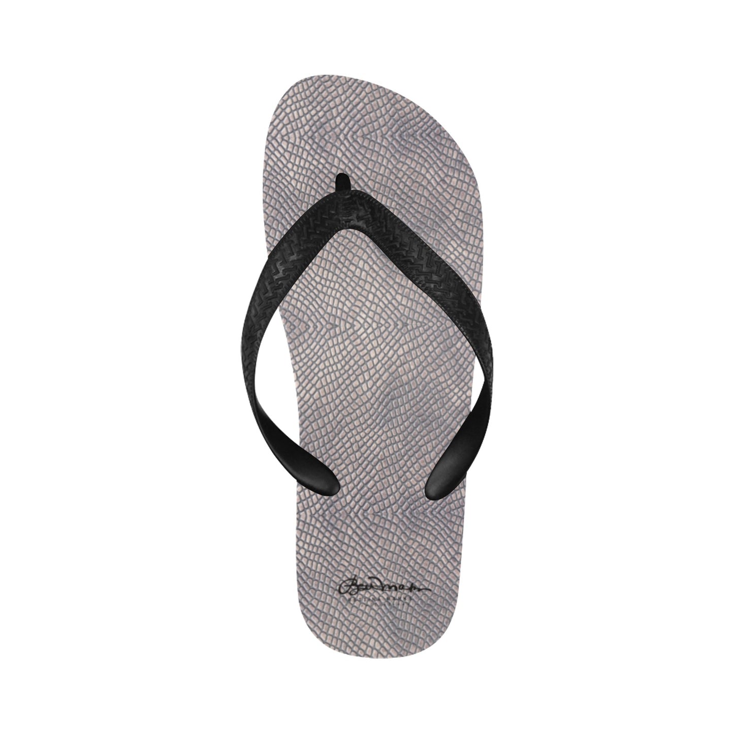 Croc Print Flip Flops for Men/Women