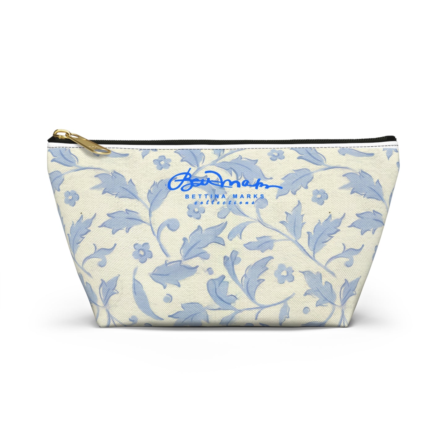 Chinoise Blue Floral Accessory Pouch
