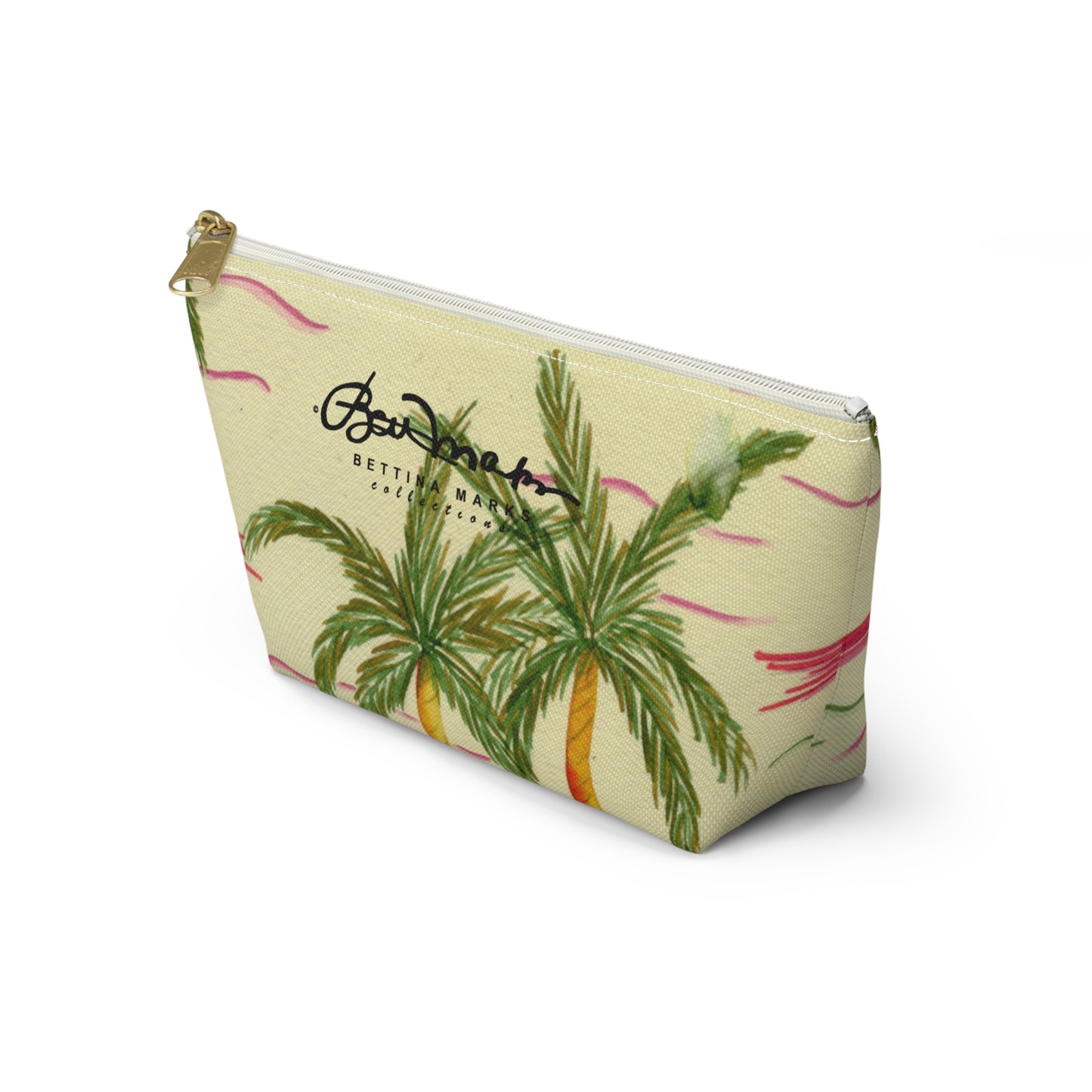 Retro Palm Tree Accessory Pouch