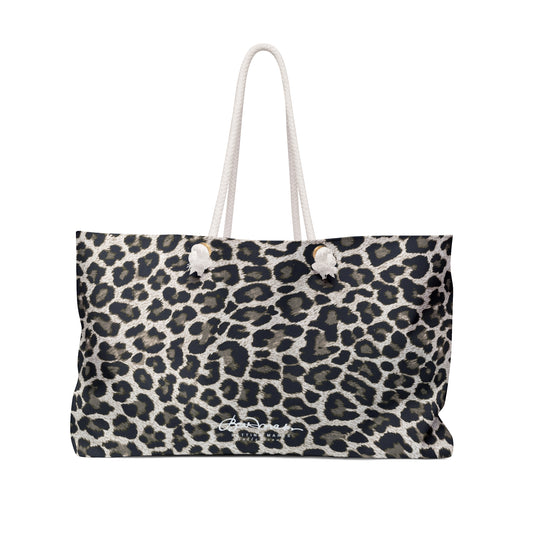 Snow Leopard Weekender Bag