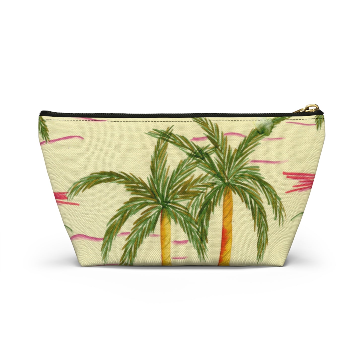 Retro Palm Tree Accessory Pouch