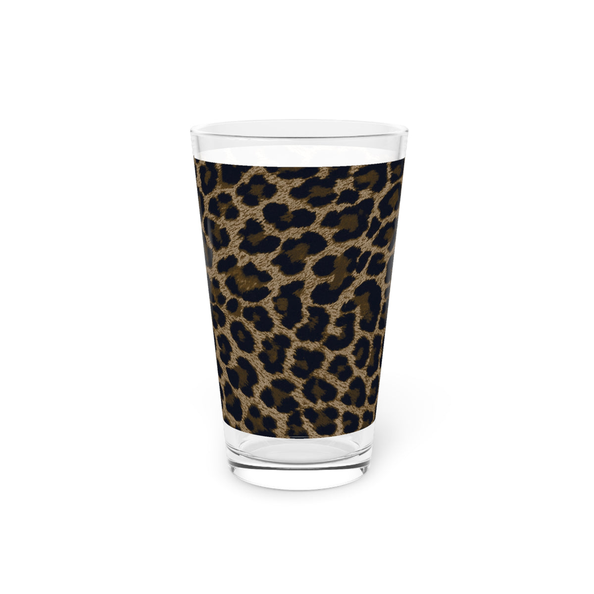 Dark Leopard Pint Glass