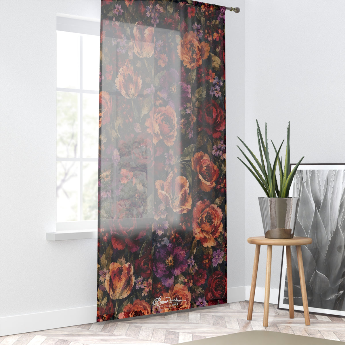 Floral Opulence Window Curtain