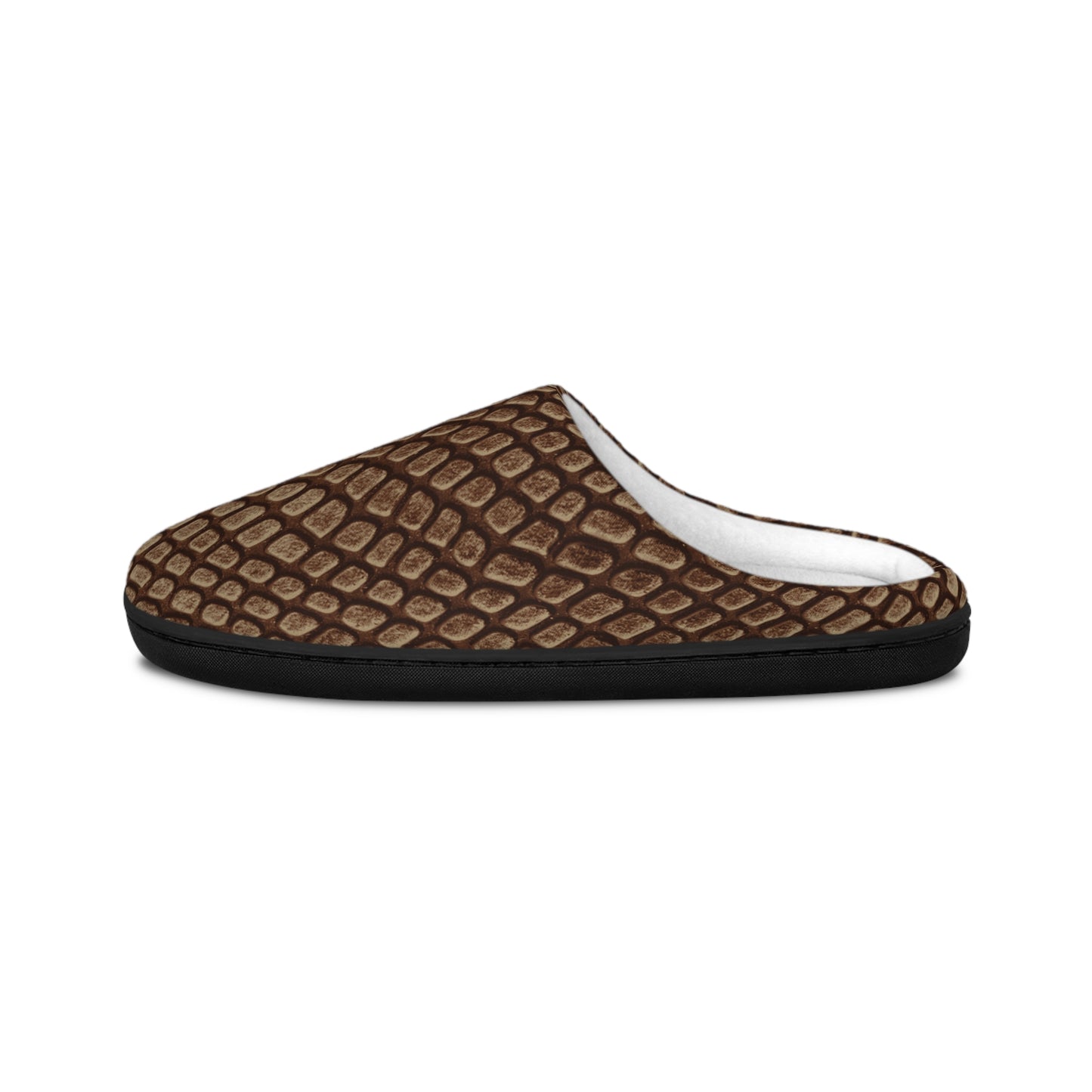 Mocha Crocodile Men's Indoor Slippers