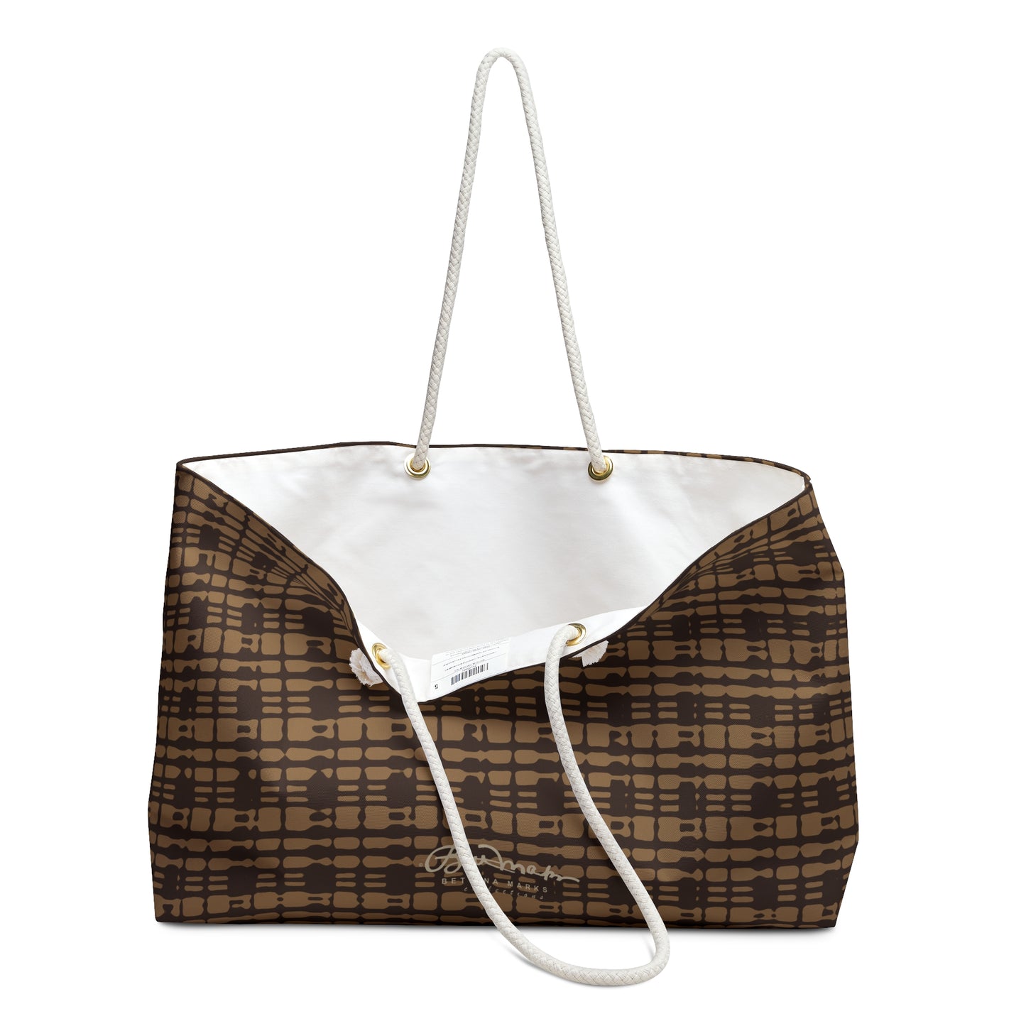 Caramel Plaid Weekender Bag
