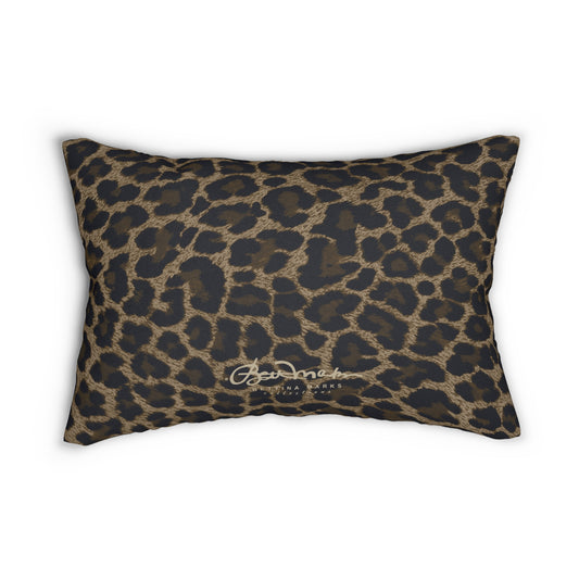 Dark Leopard Pillow