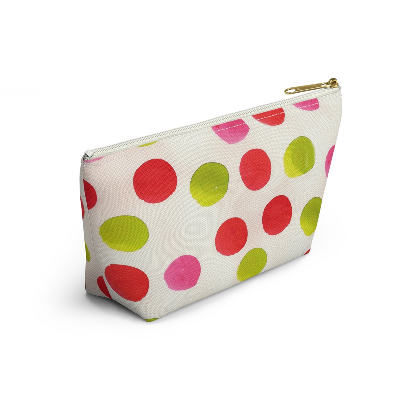 Water Color Polka Dots Accessory Pouch w T-bottom