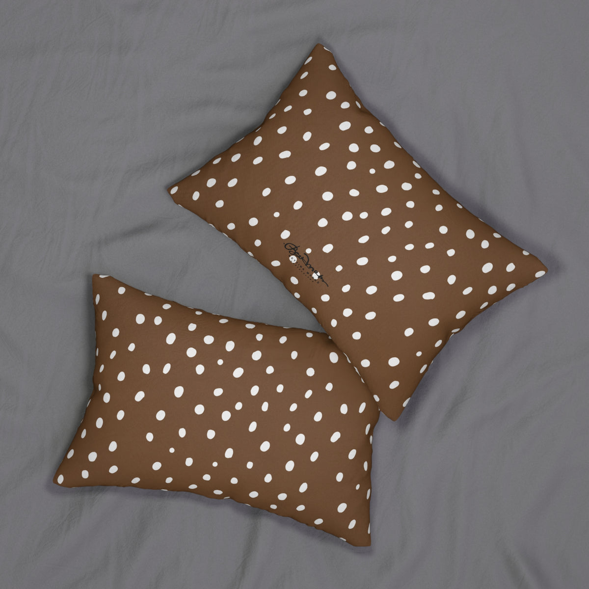 Brown Dalmatian Spots Pillow
