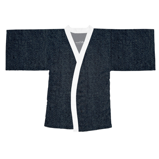 Dark Denim Kimono Robe