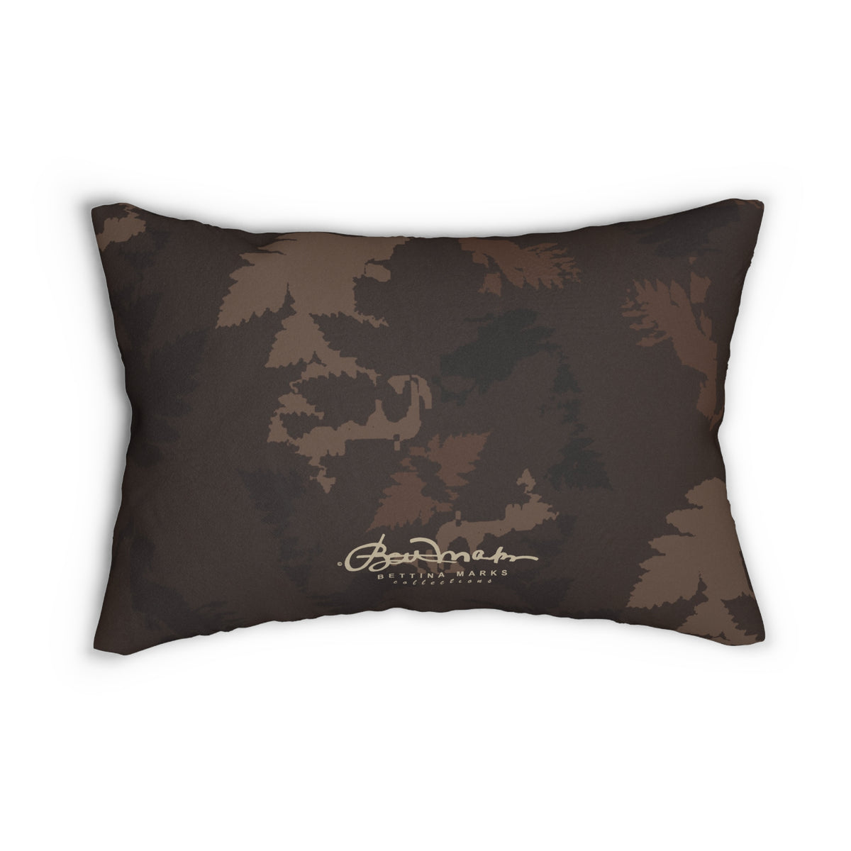 Dark Chocolate Abstract Forest Pillow