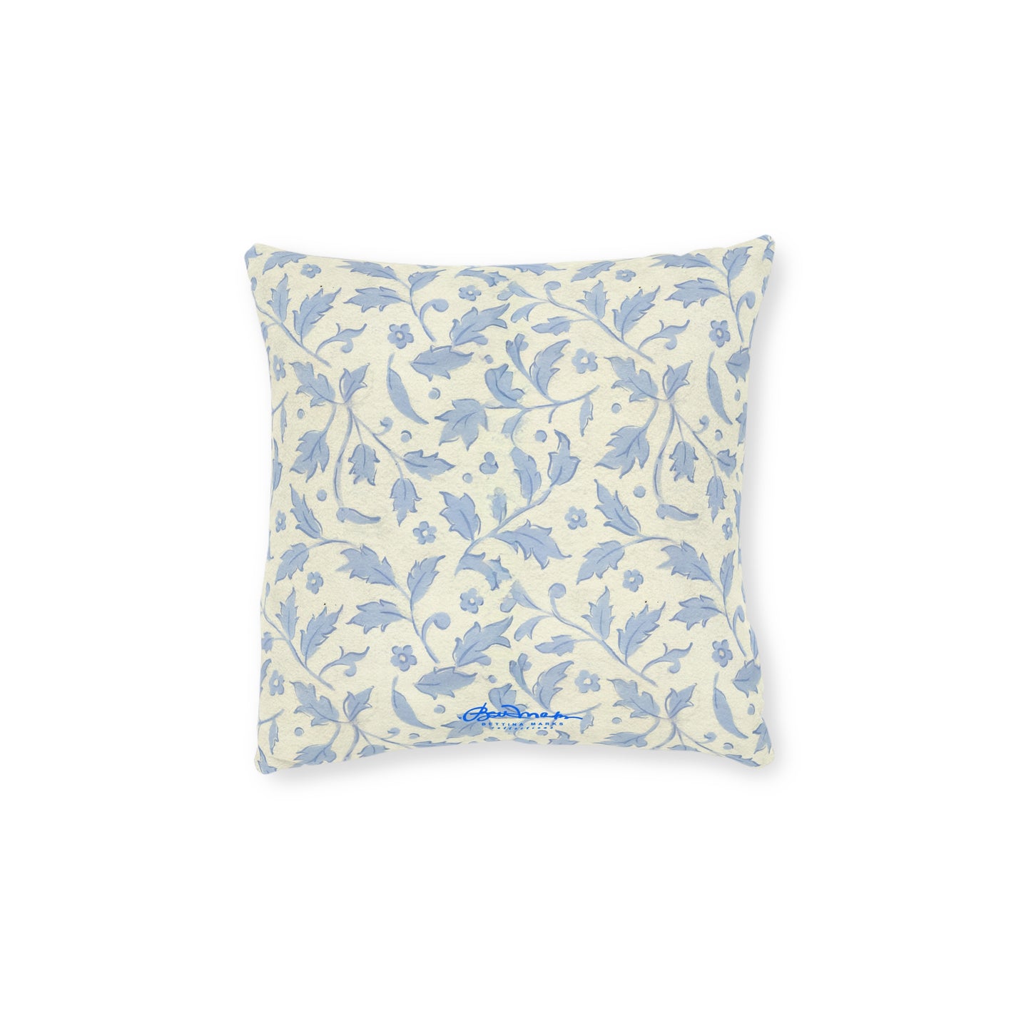 Chinoise Blue Floral Square Pillow