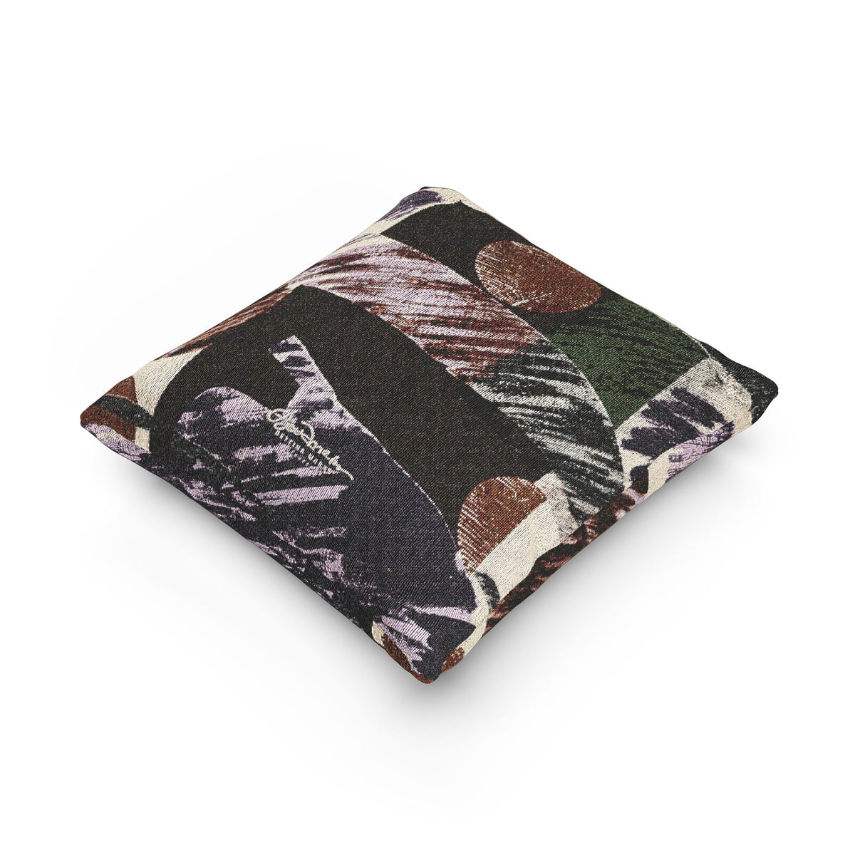 Abstract Engineered Woven Pillow