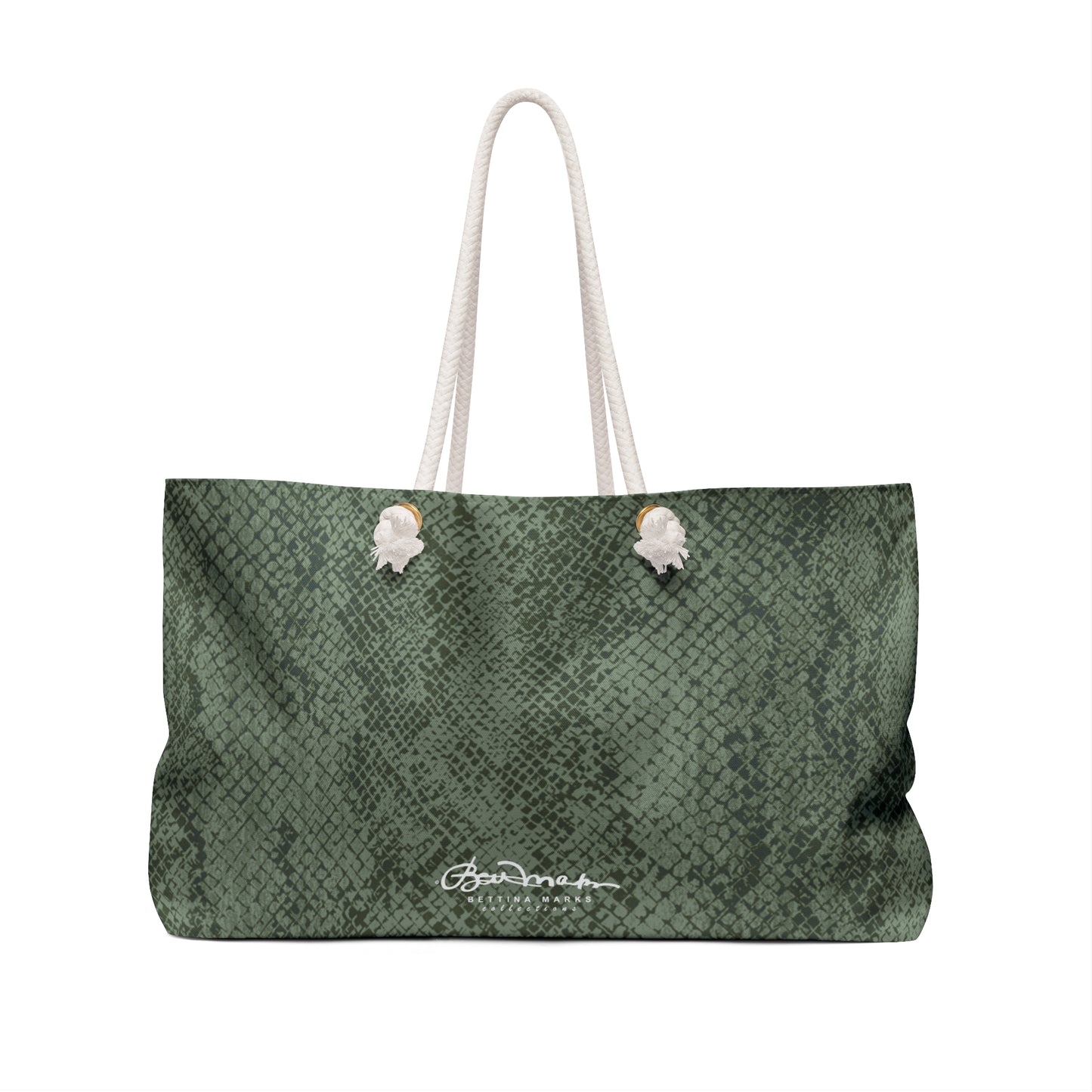 Sage Snake Skin Weekender Bag