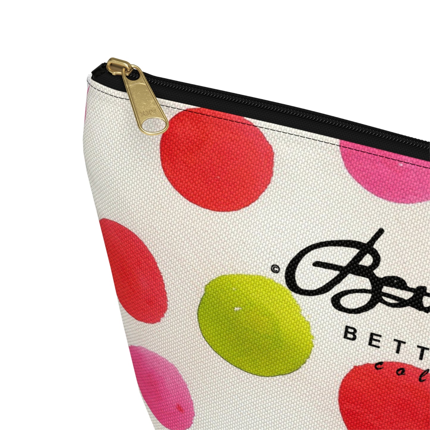 Water Color Polka Dots Accessory Pouch w T-bottom