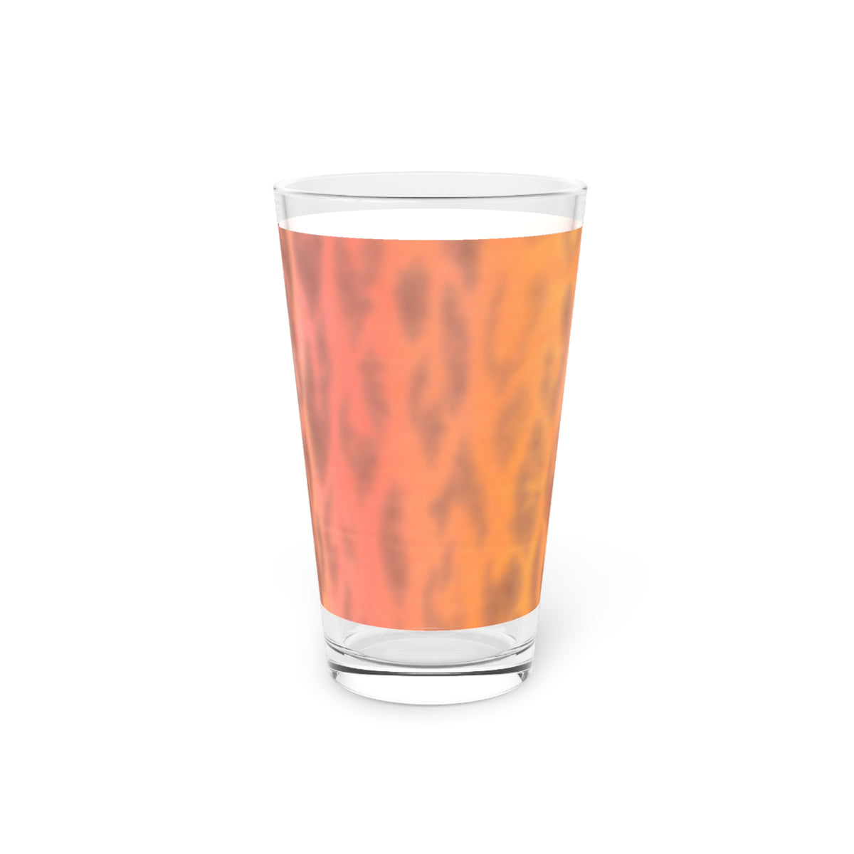 Ombre Leopard Pint Glass