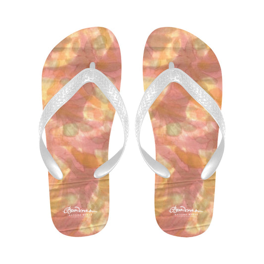 Watercolor Smudge Flip Flops for Men/Women