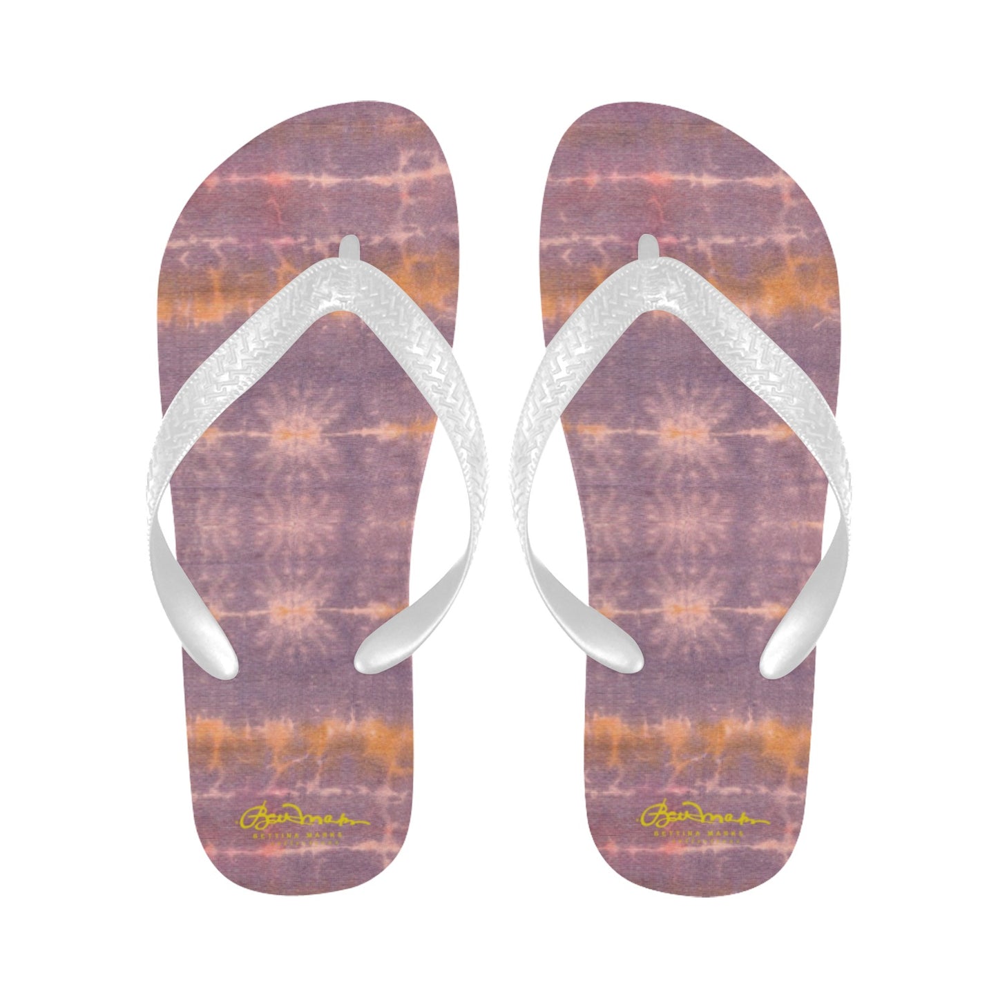 Purple Sunset Tie Dye Flip Flops for Men/Women