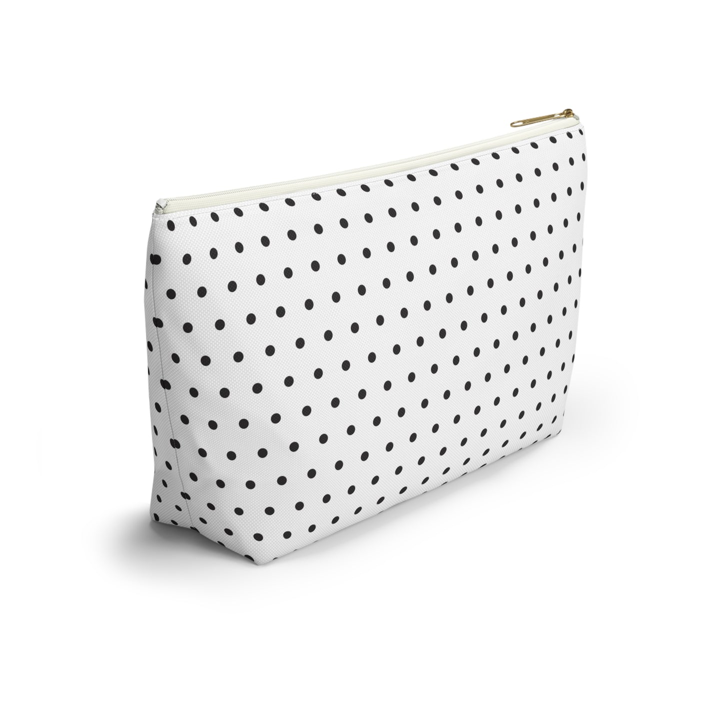 Poppy Seed Polka Dot Accessory Pouch w T-bottom