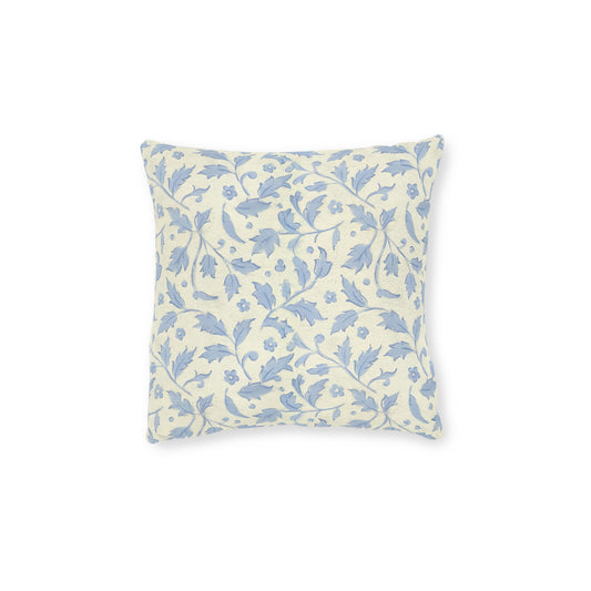 Chinoise Blue Floral Square Pillow