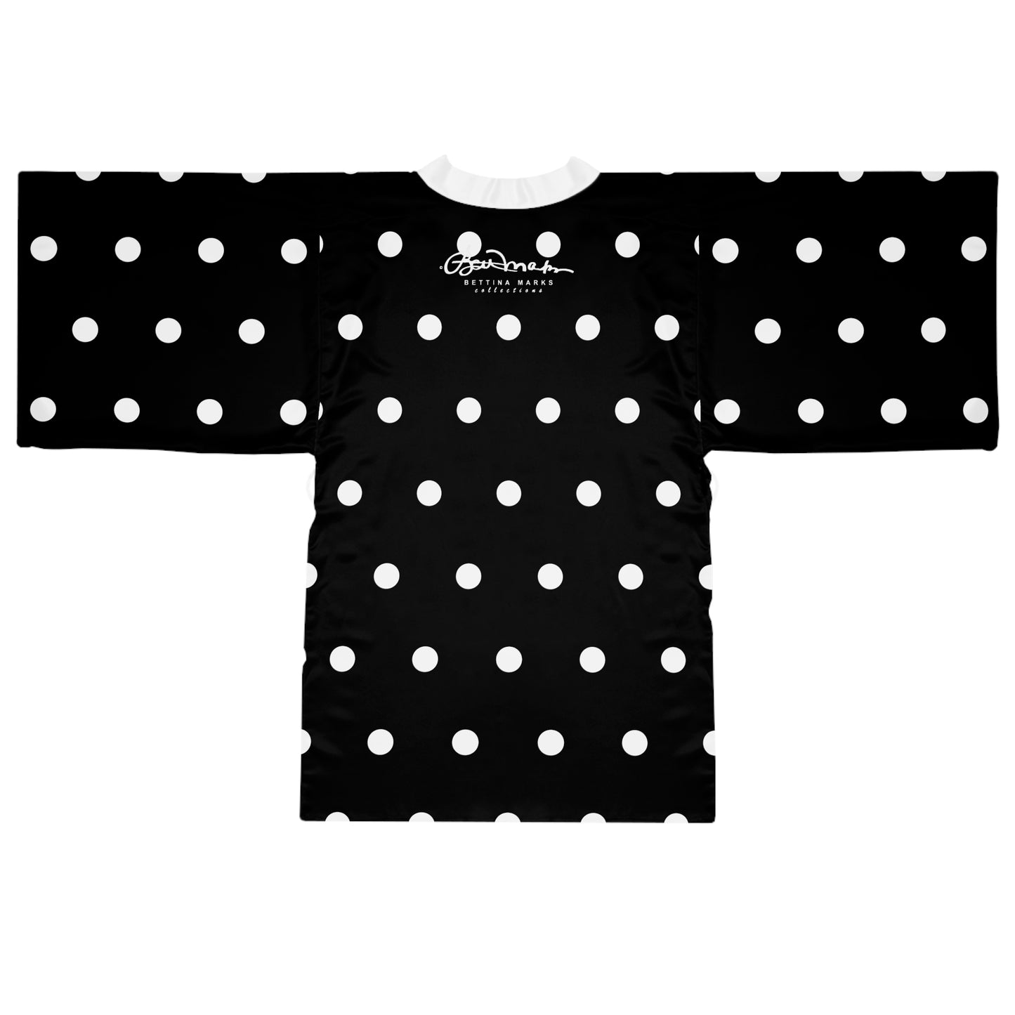 Midnight Polka Dot Kimono Robe