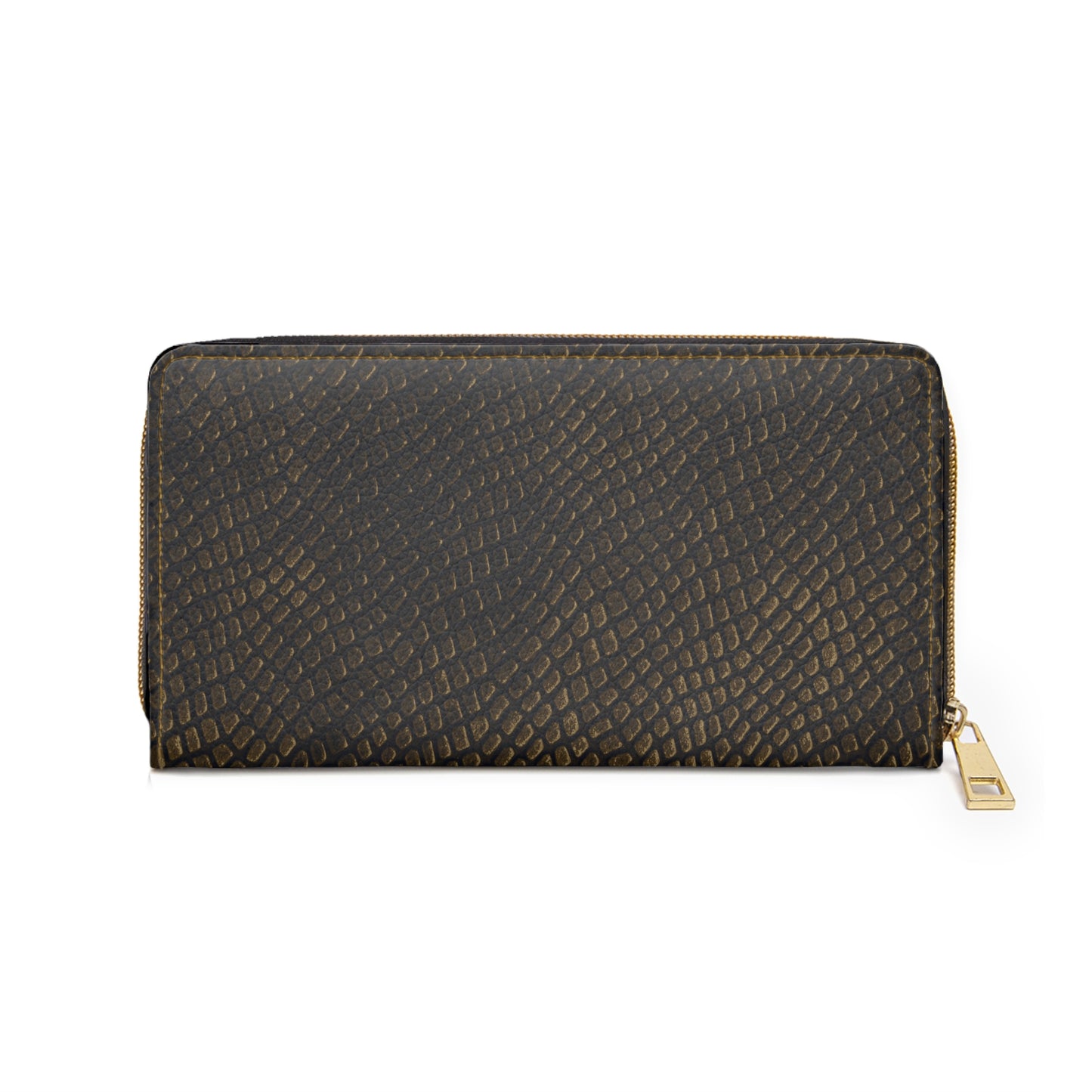 Bronze Crocodile Zipper Wallet for Women - Chic and Functional Clutch